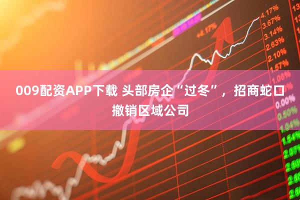 009配资APP下载 头部房企“过冬”，招商蛇口撤销区域公司